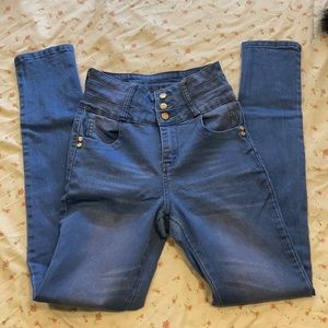 High rise Colombian jeans